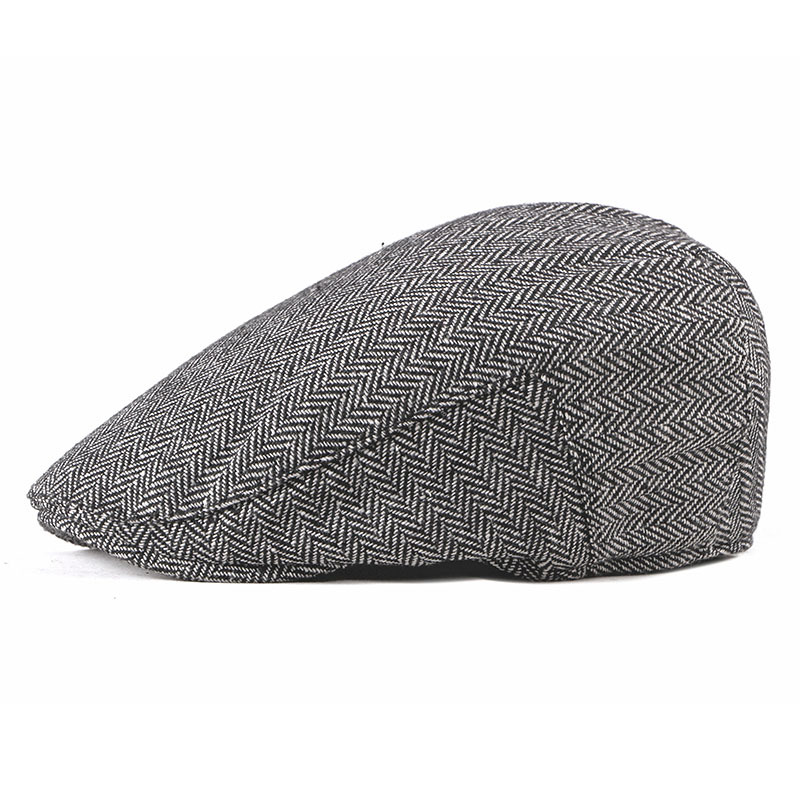 Men's Korean Fashion Simple Striped Beret