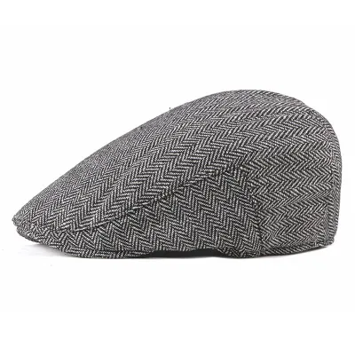 Men's Korean Fashion Simple Striped Beret