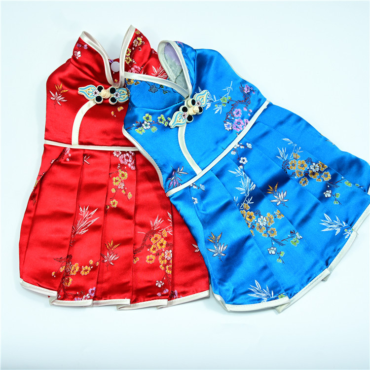 Pet Dog Clothes Cat Clothes Teddy Dog Clothes New Spring, Summer And Autumn Dress
