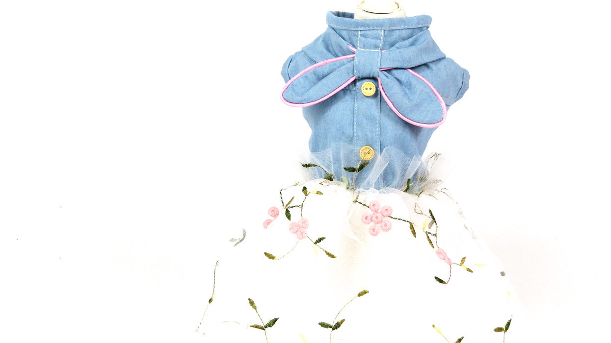Pet Clothes Puppy Net Yarn Princess Dress Factory Original Direct Wholesale