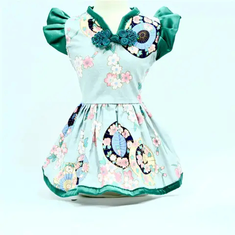 New Pet Dress Dog Retro Chinese Style Princess Summer