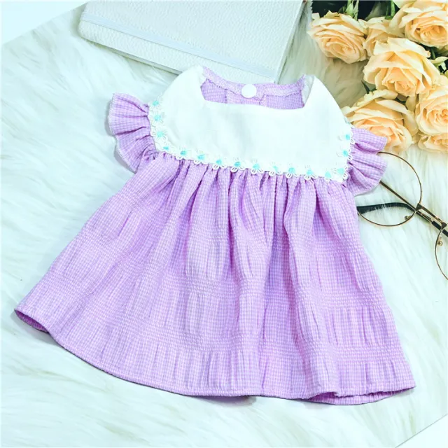 Spring And Summer Dog Clothes Cat Teddy Bichon Yorkshire Pet Clothes Purple - Shop at LoveMi