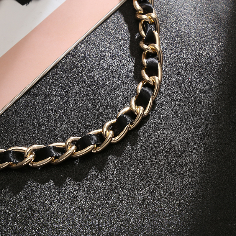 Personalized Black Alloy Punk Necklace