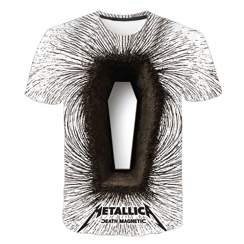 Heavy Metal Band Round Neck T-shirt Short Sleeves