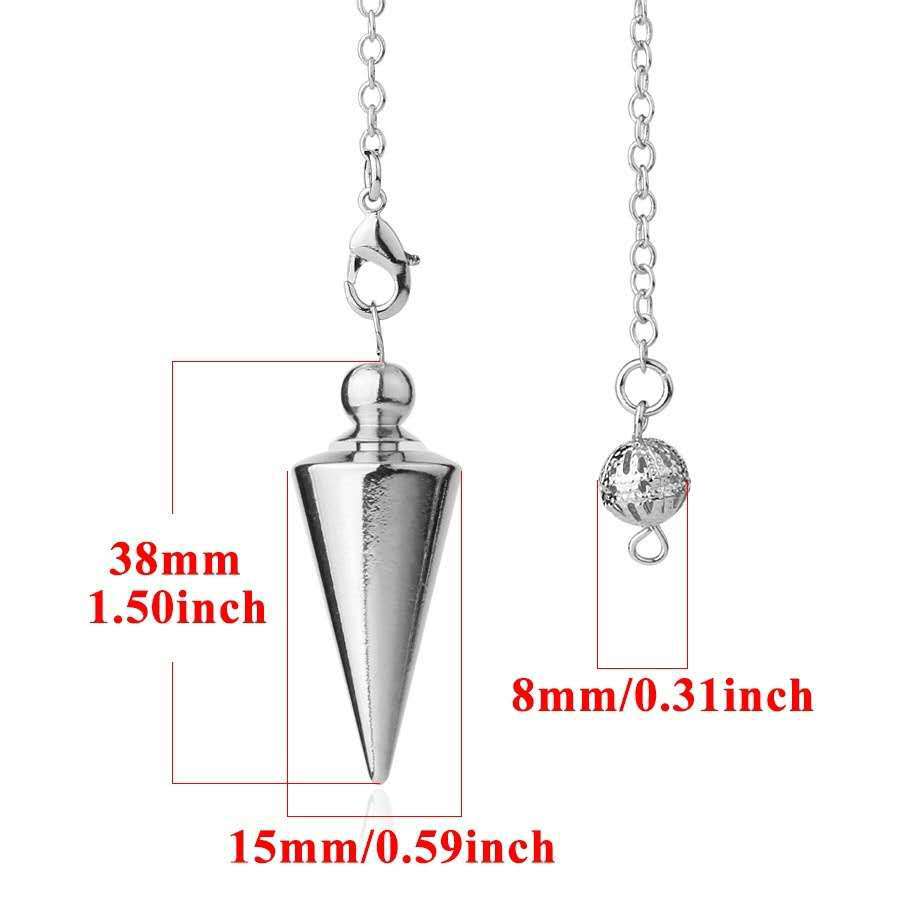 Title 2, Conical Pendant Detachable Metal Plated Bronze