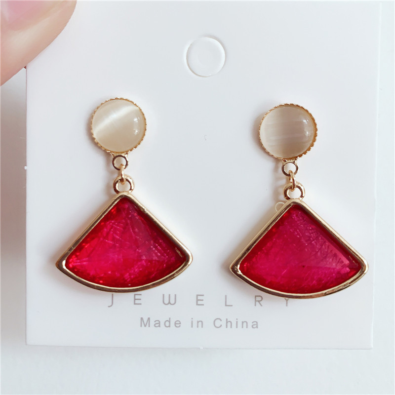 S925 Silver Needle Super Fairy Blue Crystal Earrings