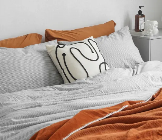 Bedding Designer Line Modern Bedside Cushion Sofa Nordic Wind Bedding Accessories Pillowcase Off White - Shop at LoveMi