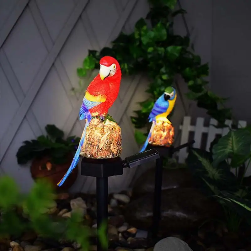 Parrot Solar Light Outdoor Waterproof Garden Lawn