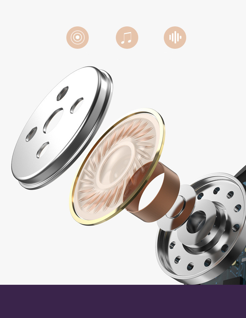 Wireless Sports Tws Slider Bluetooth Headset 5.0 In-Ear Stereo Mini Private Mode Headset
