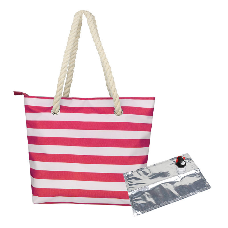 Tragbare isolierte Handtasche für Getränke am Strand - Bild 8 von 8