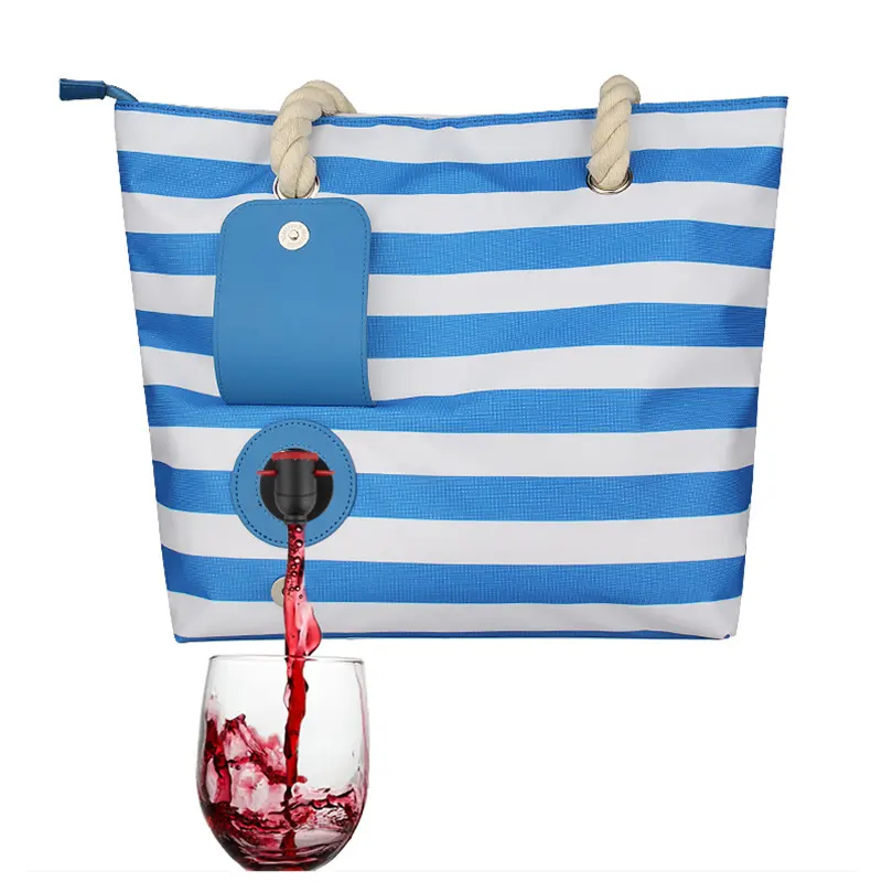 Christmas Red Wine Bag Insulated Portable Picnic Hand-held Beach