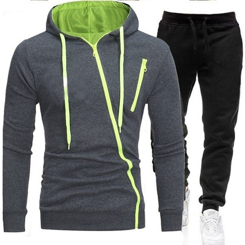 Casual Printed Sweater Men's Fashion Sports Suit