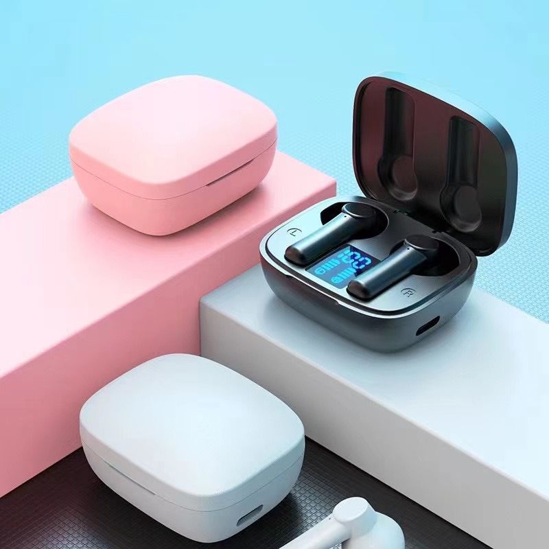 LB-8 Bluetooth Headset TWS Binaural 5.0 Wireless Sports Headset Digital Display In-Ear 5-Level Stereo