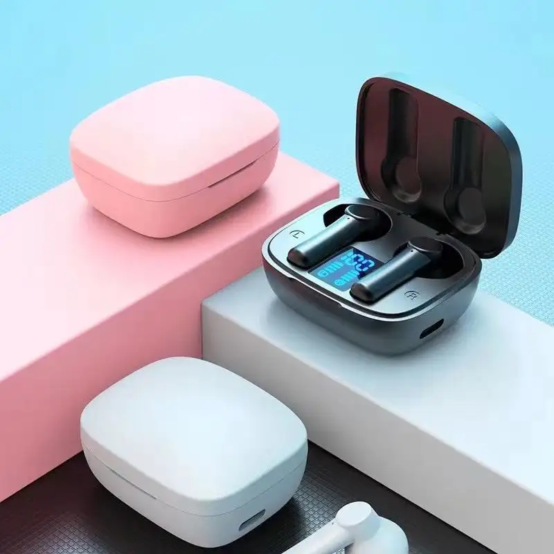 LB-8 Bluetooth Headset TWS Binaural 5.0 Wireless Sports Headset Digital Display In-Ear 5-Level Stereo
