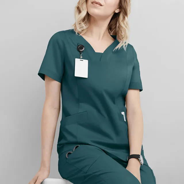 Nurse Surgeon Short Sleeve Gown Green - Shop at LoveMi