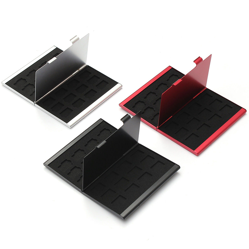 Memory card case box holders for 24pcs tf micro-sd card