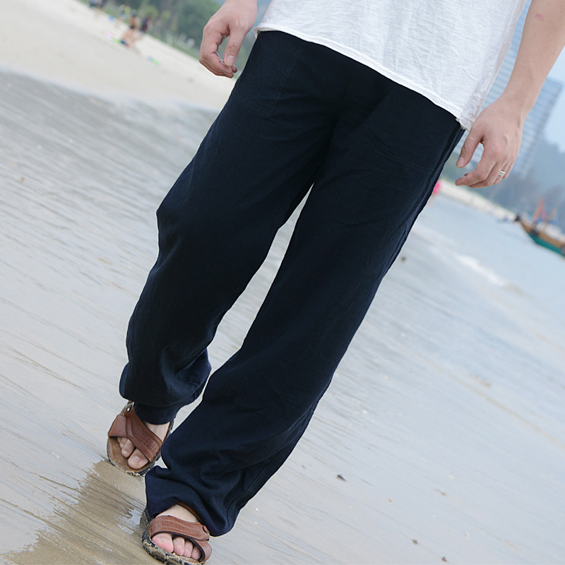 Title 7, Losse Casual Strandbroek met Elastisch Trekkoor...