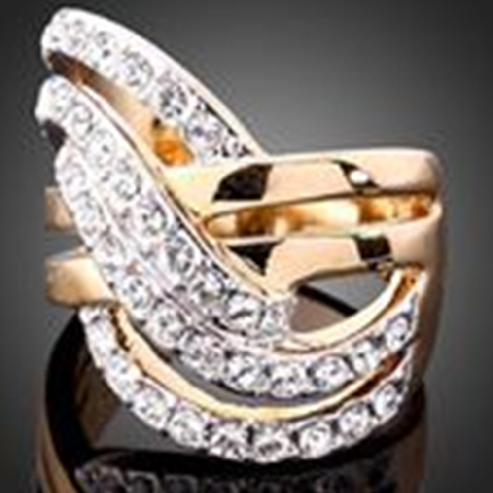 Diamond Ring Angel Wings Wing Shaped Ring