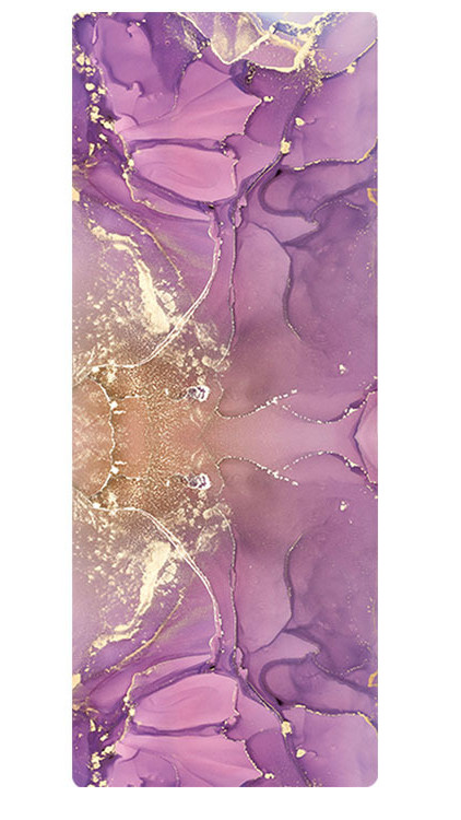 Yoga Mat Non-Slip Female Printing Cartoon Animation Folding Mat Natural Rubber Ultra-Thin Suede Sweat-Absorbent Fitness Mat