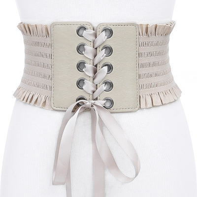 Title 7, Ladies Fringed Bow Tie Belt Belt Super Wide Gir...