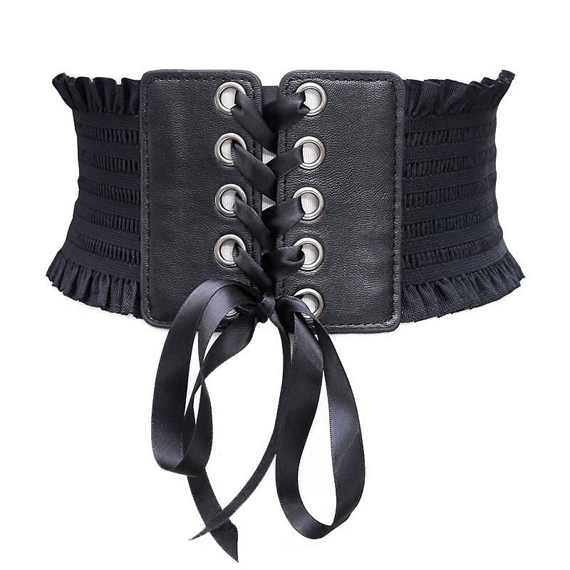 Title 2, Ladies Fringed Bow Tie Belt Belt Super Wide Gir...