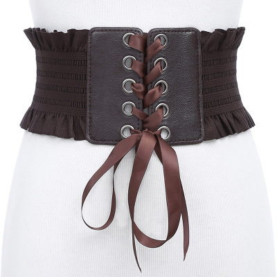 Title 4, Ladies Fringed Bow Tie Belt Belt Super Wide Gir...