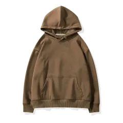 Spring And Autumn Sports Suit Hooded Couple Sweater Fashion Casual T-Shirt Trousers - Brown - View 1