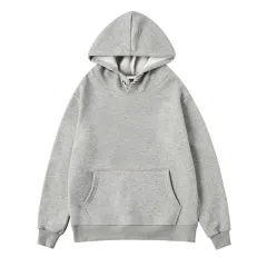 Spring And Autumn Sports Suit Hooded Couple Sweater Fashion Casual T-Shirt Trousers - Grey - View 1