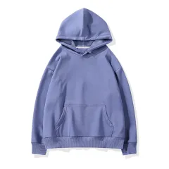 Spring And Autumn Sports Suit Hooded Couple Sweater Fashion Casual T-Shirt Trousers - Blue - View 1