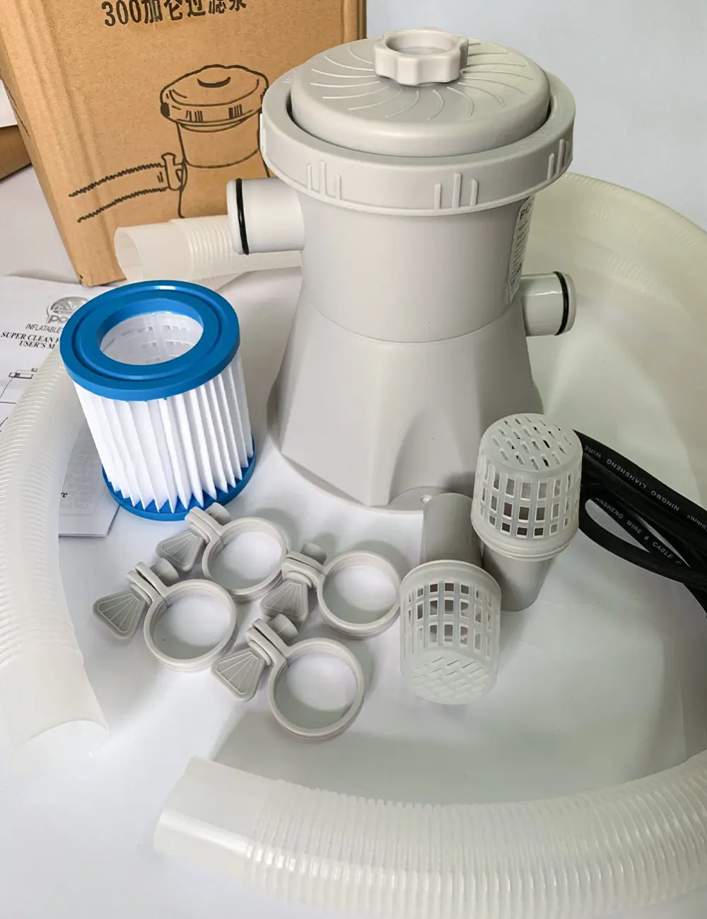 Swimming Pool Electric Filter Pump Large Water 300 Gallon