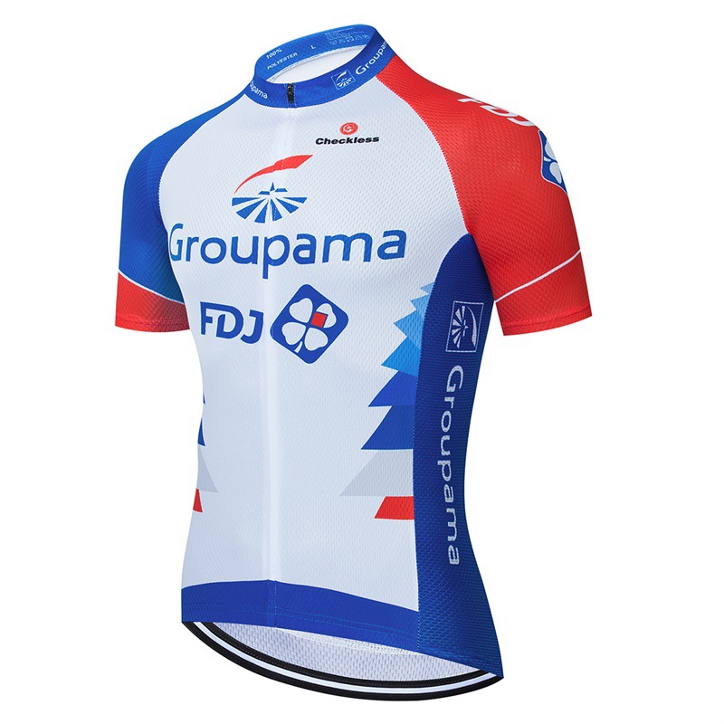 Fdj Men'S And Women'S Summer Wicking And Breathable Mountain Road Bike Short-Sleeved Cycling Jersey