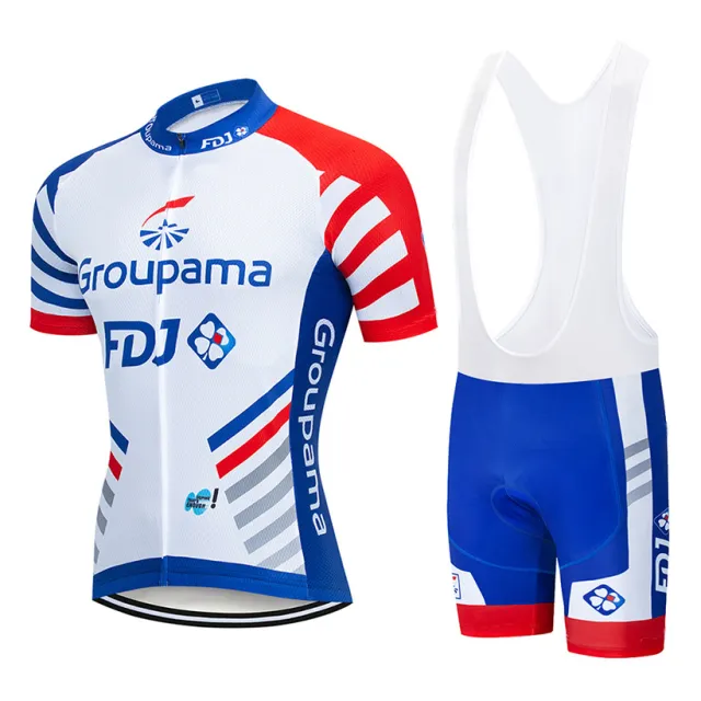 Cycling Summer Short Sleeved Suspenders Cycling Jersey Suit Mountain Team Version Bike Short Top White - Shop at LoveMi