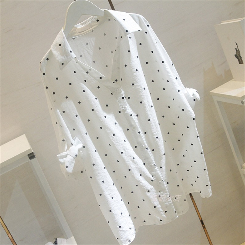 Title 3, Polka Dot Sweet Fashion Shirt Women Summer New ...