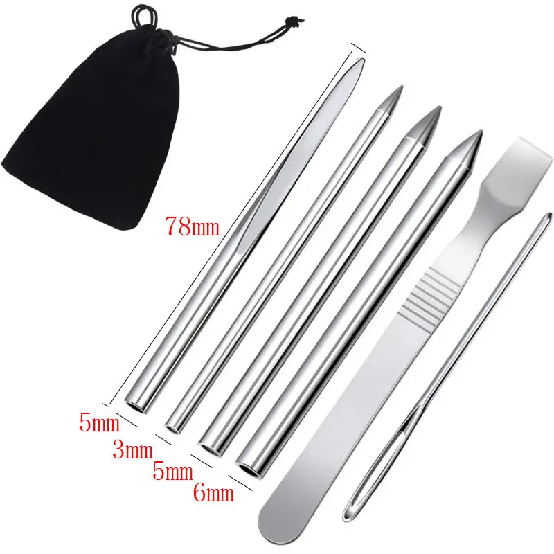 Umbrella Rope Needle Umbrella Rope Bracelet Knitting Needle Steel Needle Umbrella Rope Needle Set Diy Tool Bracelet Knitting Device