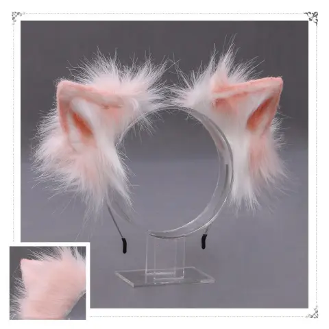A Drop-In Japanese Lolita Headwear Cat Ears Fox Plush