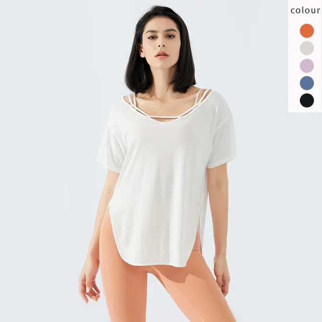 Breathable summer thin yoga wear White - Shop at LoveMi