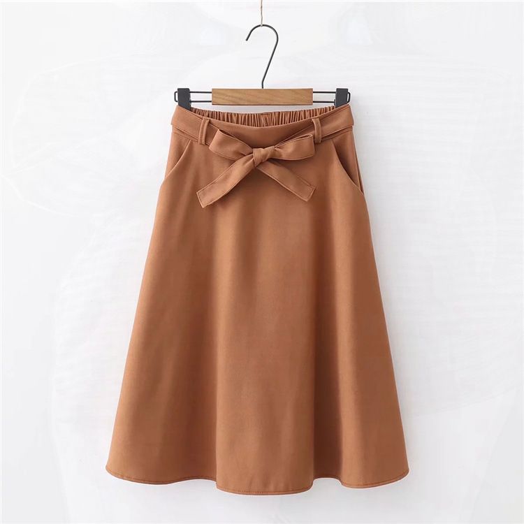 Title 9, High waist pleated knee length skirt, a versati...