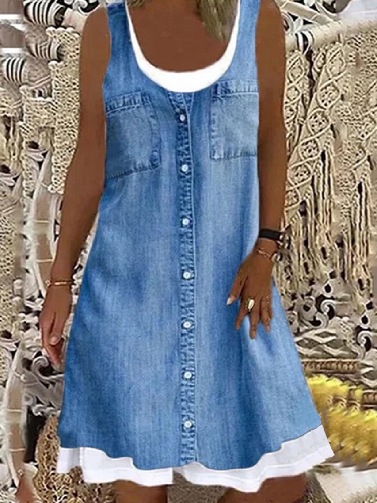 Women's Loose Fashion Digital Printing Casual Dress