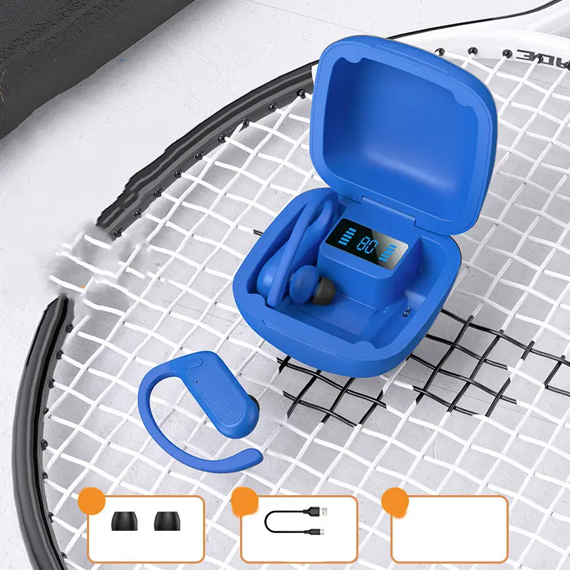 Bluetooth Headset Digital Display Triple True Binaural With Charging Compartment