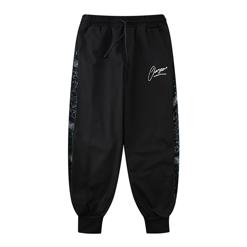 Stitching Elastic Waist Sports Casual Pants For Men And Women Loose All-Match Trendy Pants