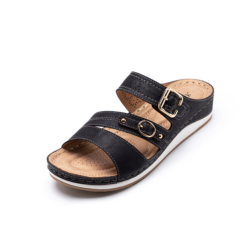 Metal Buckle Platform Sandals, picture 4 of 4