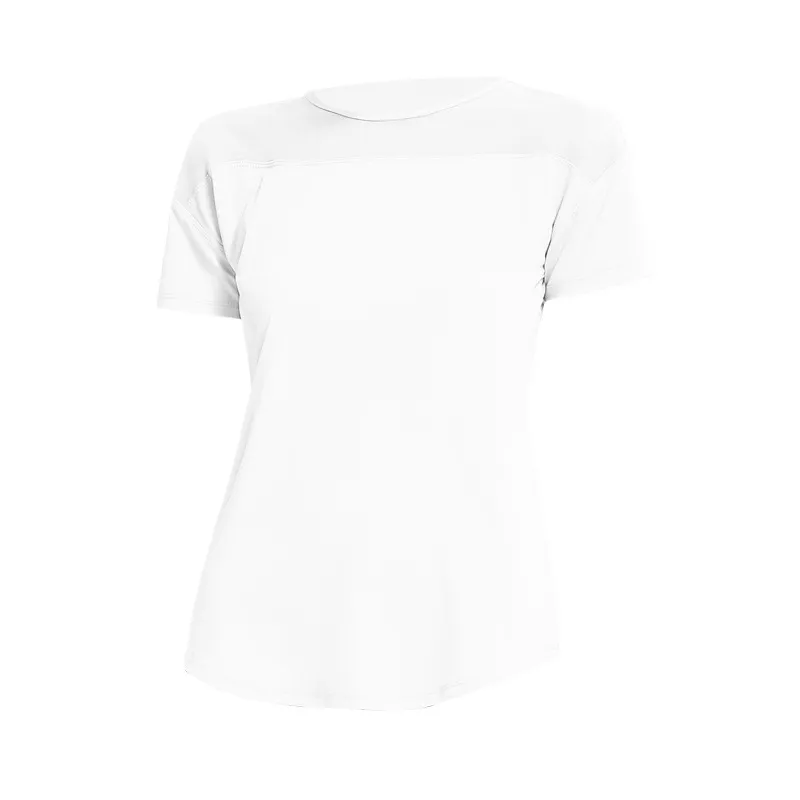 Hollow Beauty Back Sports Top Loose And Quick Drying Short Sleeved T Shirt Women - White