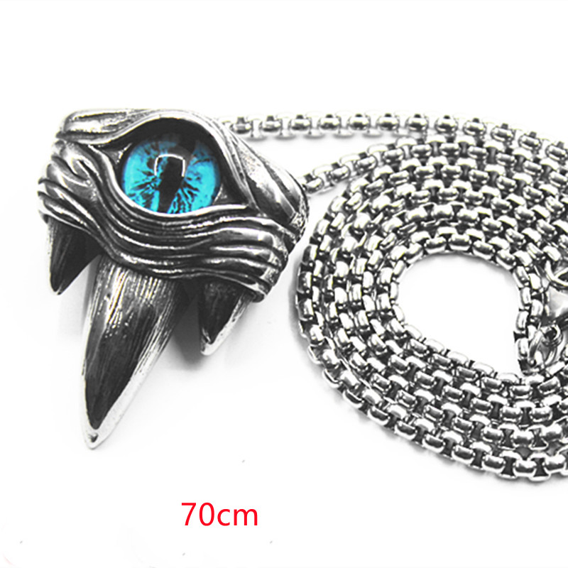 Three-Dimensional Dinosaur Paw Pendant Titanium Steel