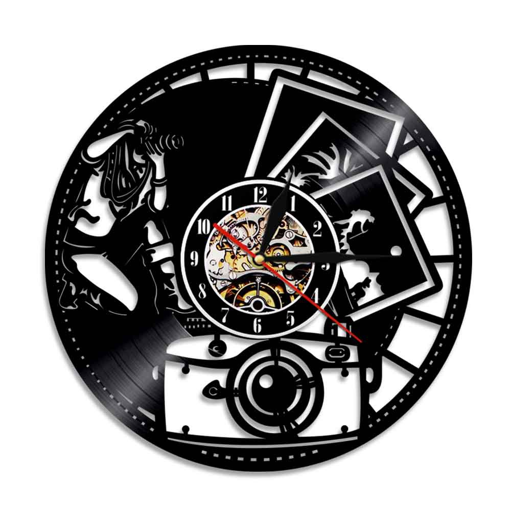 Black Retro Wall Clock