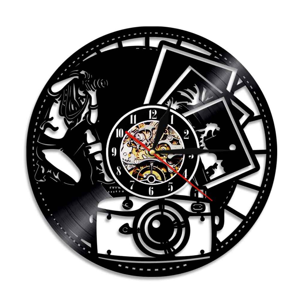 Round Vinyl Record Wall Clock, picture 2 of 5