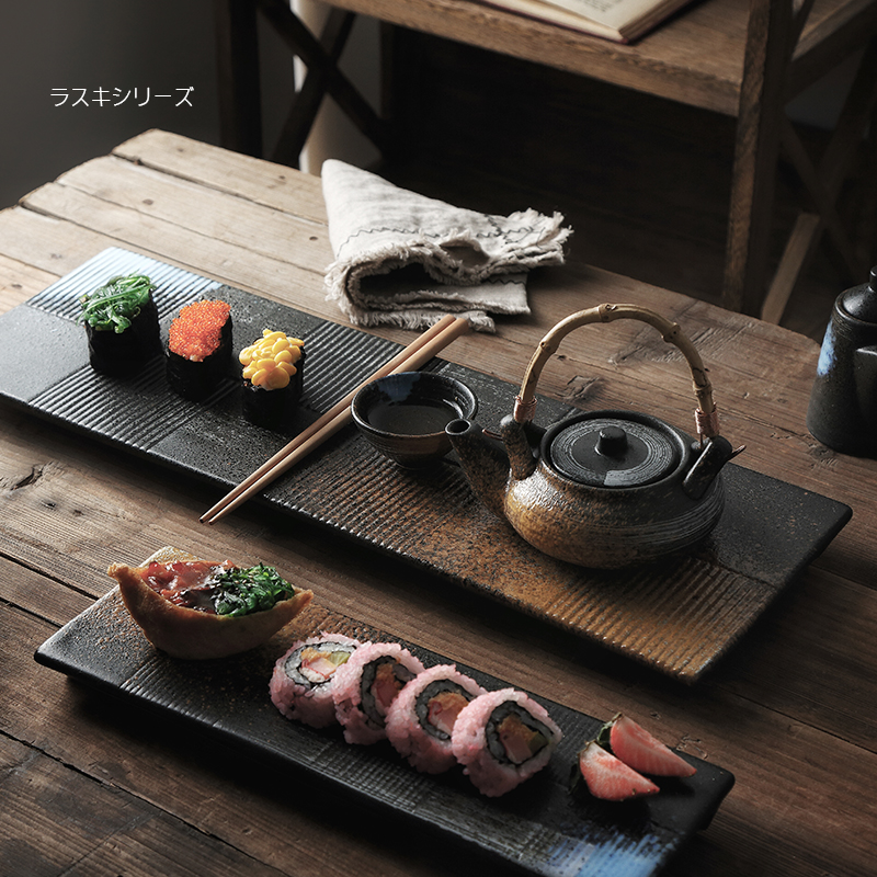Rectangular sushi dish sashimi dish cold dish flat dish