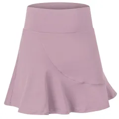 Running Fitness Culottes Tennis Half-Length Skirt Short Skirt - Pink - View 1
