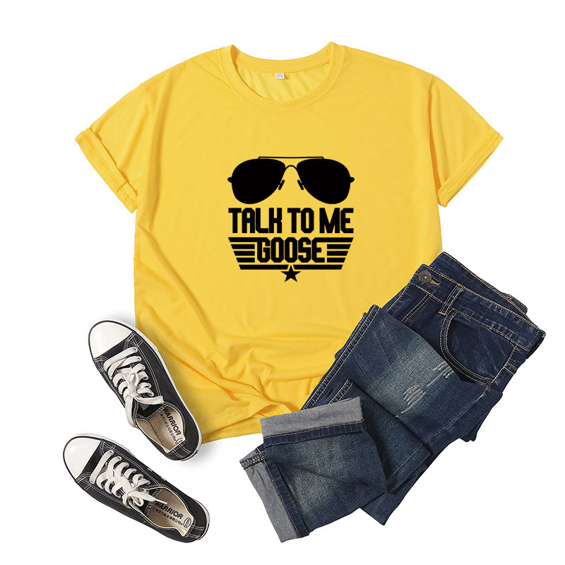 Title 11, Talk To Me Goose Letter Print T-Shirt à manches...