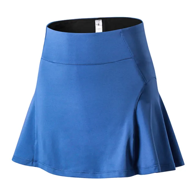 Women'S High Waist Sports Skirt Pants Yoga Fitness Tennis Skirt Lining Anti Light Running Quick Drying Short Skirt Light Blue - Shop at LoveMi