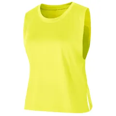 Women'S Sports Vest Sports Fitness Sleeve Less Ventilation - Yellow - View 1